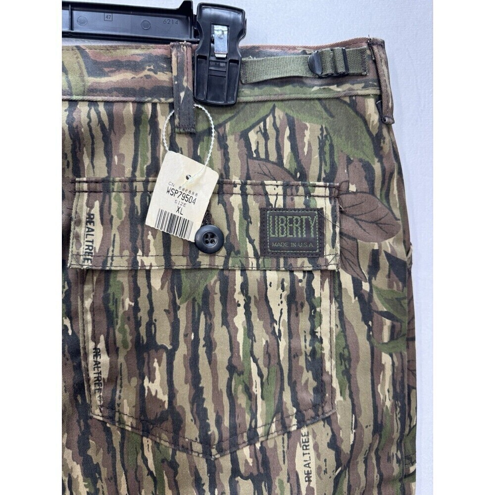 Vintage Liberty Pants Size XL Realtree Camo Cargo Adjustable Waist Hunting 90s - Picture 3 of 9